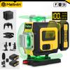 MELLWIN Professional 16 Lines 4D Laser Level with APP Remote Control – 360° Horizontal & Vertical Self-Leveling Green Beam Laser Tool