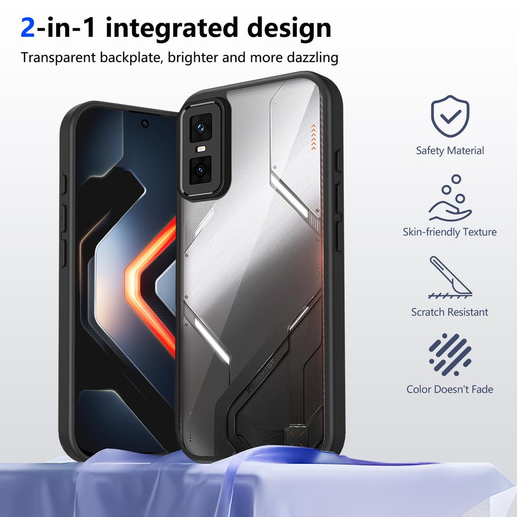 Transparent Acrylic Case for Infinix GT 30 20 Pro GT30 GT20 Pro PC Back Bumper Shockproof Clear Phone Cases Cover
