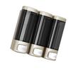 3-Kammer-Duschspender 320ml x 3 Großer Knopf Manuell Wandmontierter Duschseifenspender für Badezimmer Champagner Gold