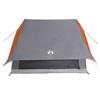 Family Tent with Roof in Grey and Orange 256 x 256 x 185 cm