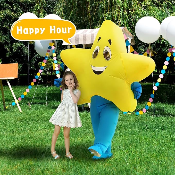 Cute Halloween Star Inflatable Costume, Adults
