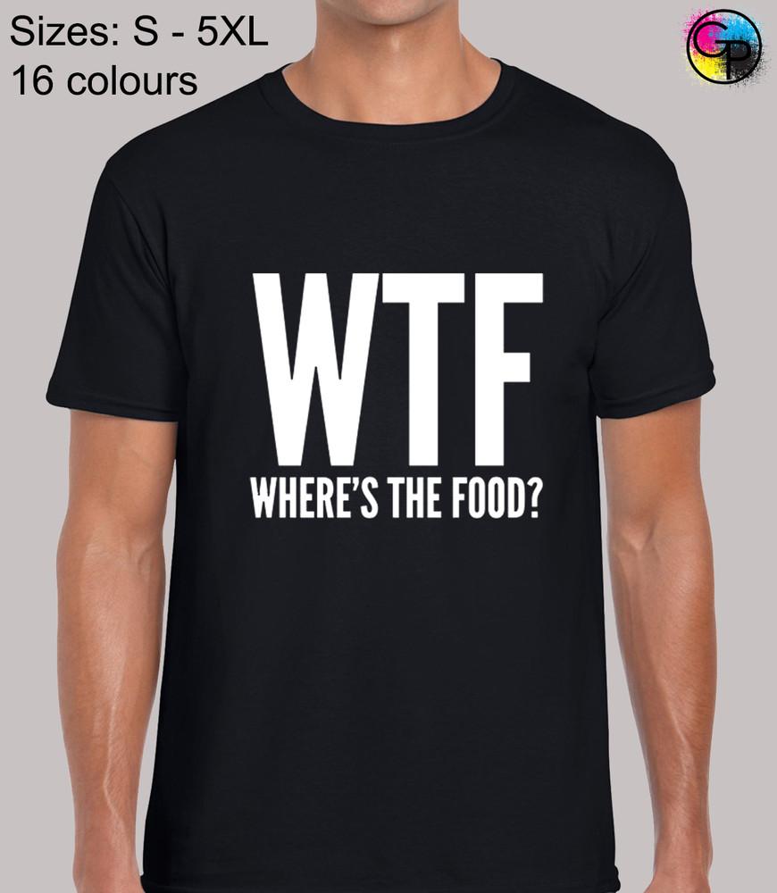 Wheres The Food Funny Novelty Regular Fit T-Shirt Top TShirt Tee for Men