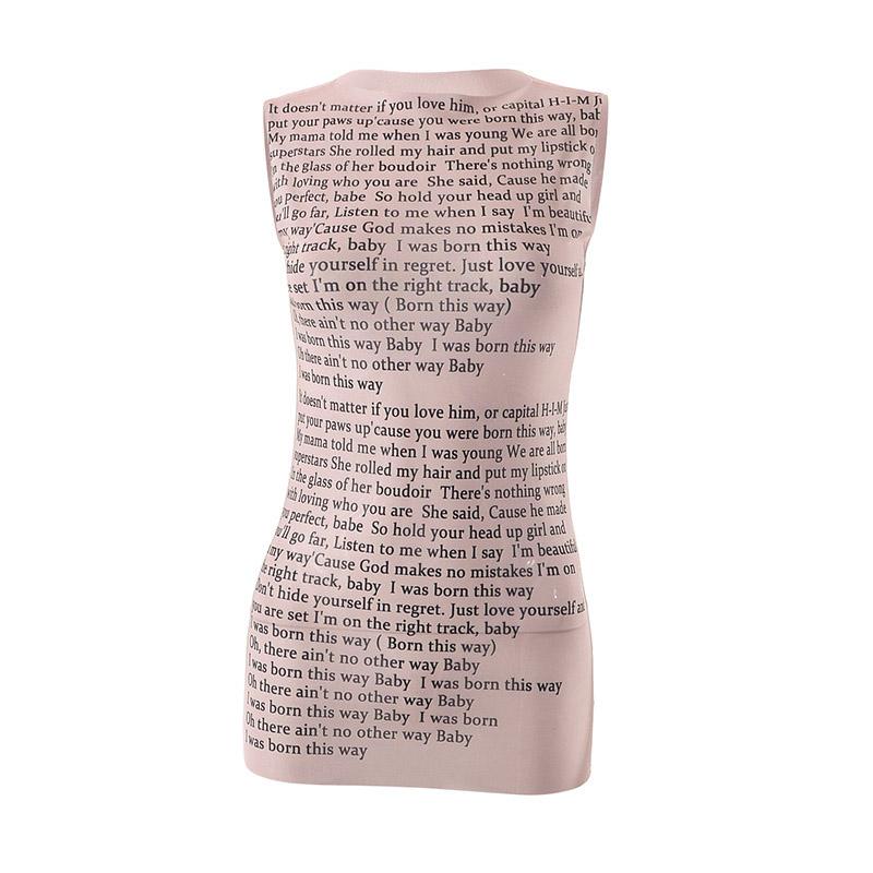 

Модный круглый воротник без рукавов майка сетка сексуальный артикул принт тонкий повседневный топ женская хипстерская одежда L телесный