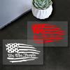1 Stück Wir sind Menschen Amerikanische Flagge Motorradaufkleber Wasserdicht für Motorradverkleidung Tankdeckel Autofenster Universelle Vinyl-Aufkleber