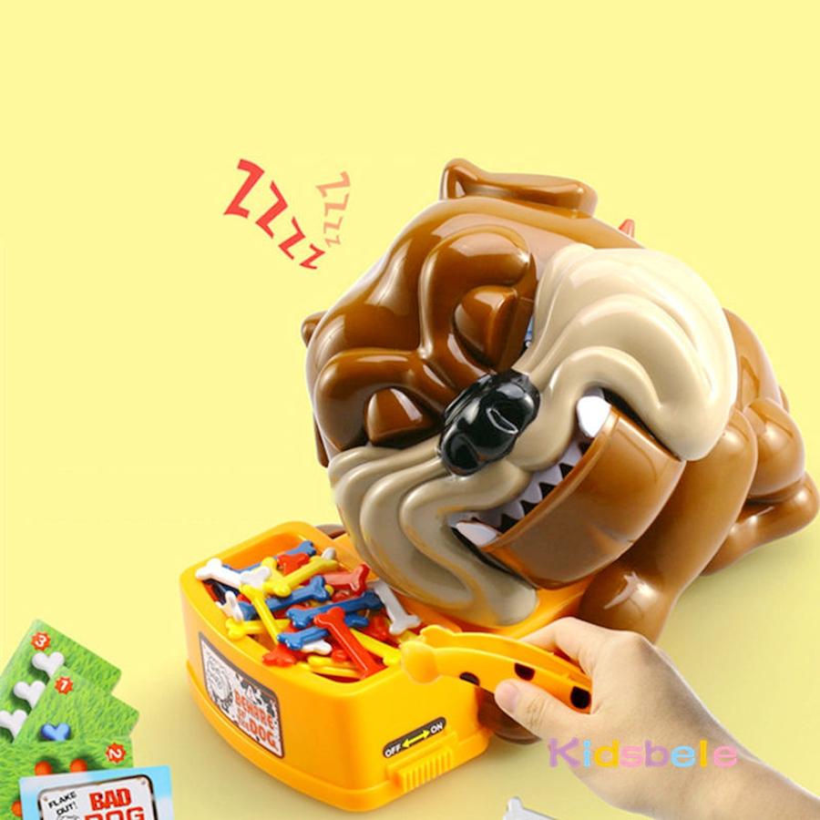 Dog Bite Finger Toy Stealing Bone Tricky Toy Parent-child Interactive Challenge Games Electric Bulldog Novelty Prank Board Game