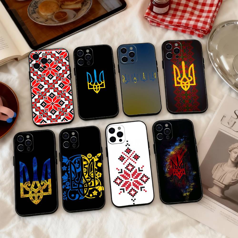 Ukraine Ornament Pattern Phone Case Silicone Soft For IPhone 17 16 15 14 13 12 11 X XR Plus Pro Max Plus