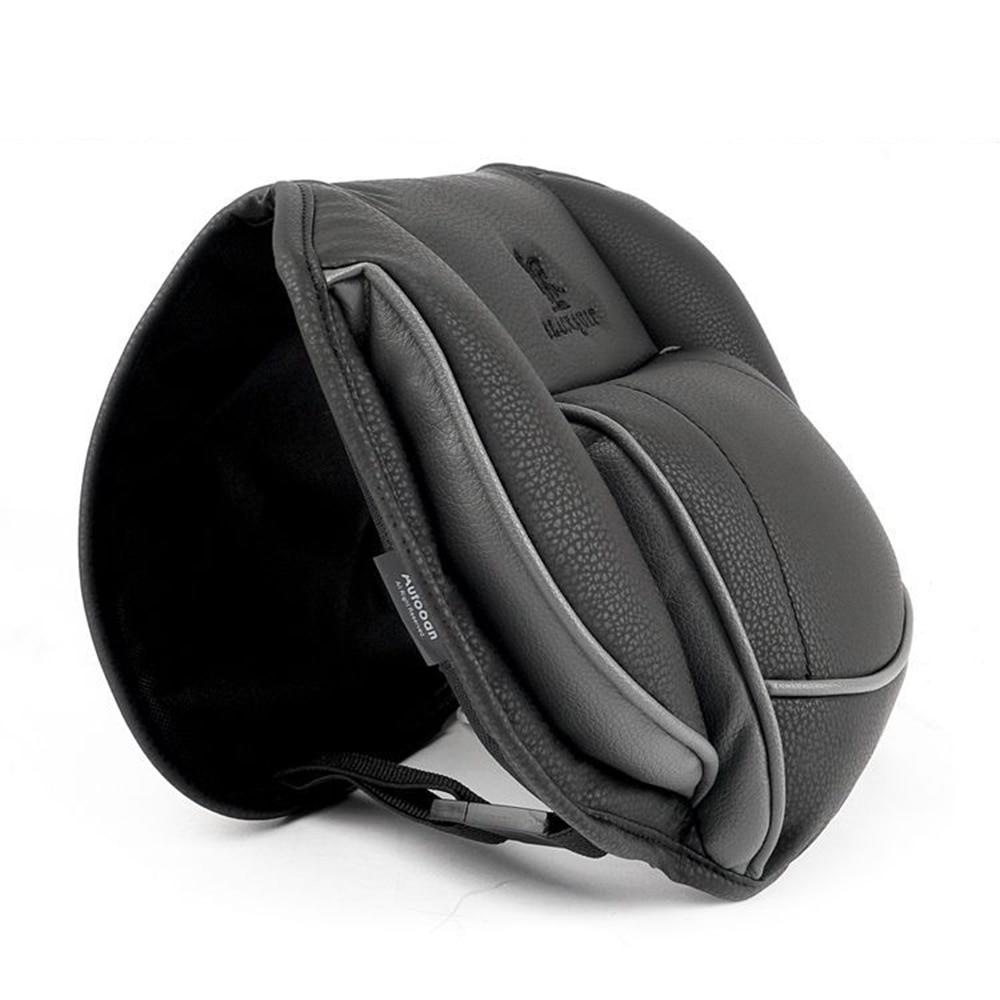 JINSERTA May Bach Design S Class Headrest Neck Pillow Adjustable Head Restraint Comfortable Leather Pillow for Universal