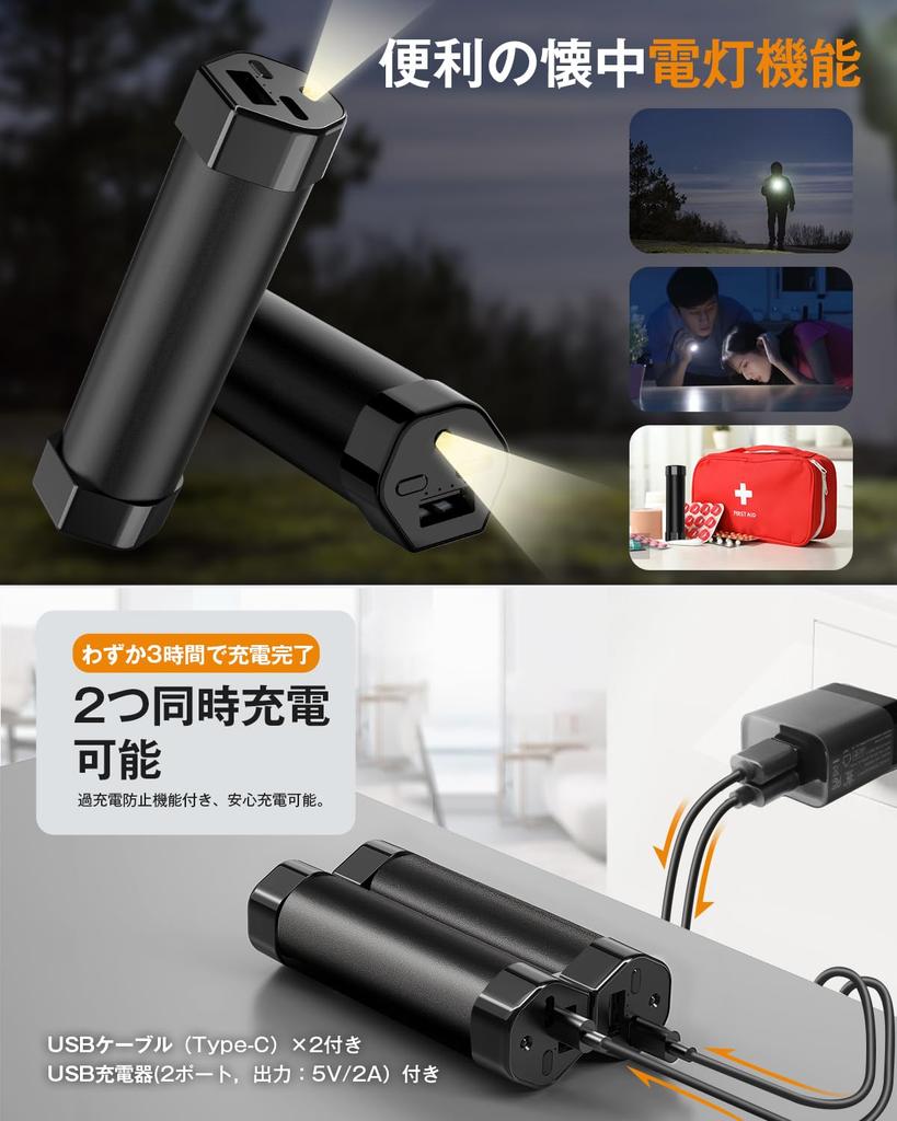 Boweer Rechargeable Hand Full Fast 4 Temperature Up To 14 Hours of Continuous Portable Large Flashlight Magnetic Fast Disaster Preparedness Winter