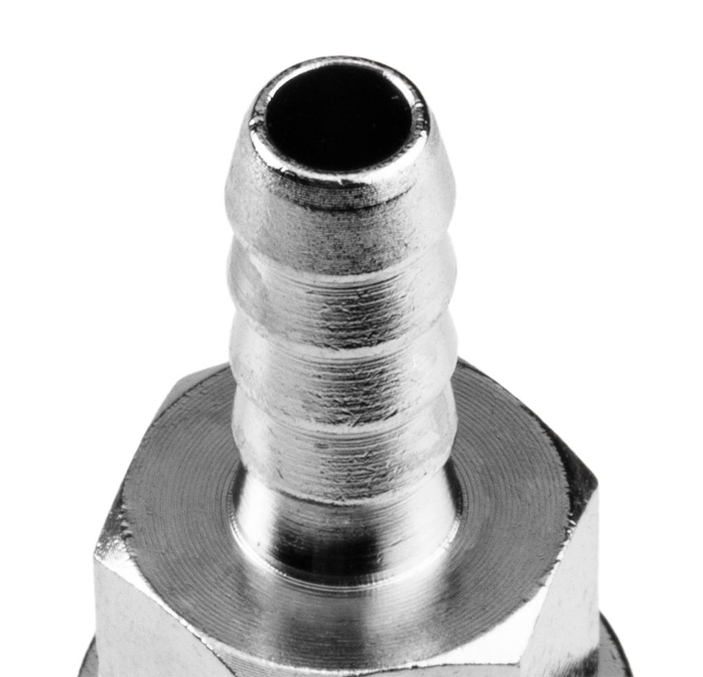 Quick connector for compressor with 8 mm hose end