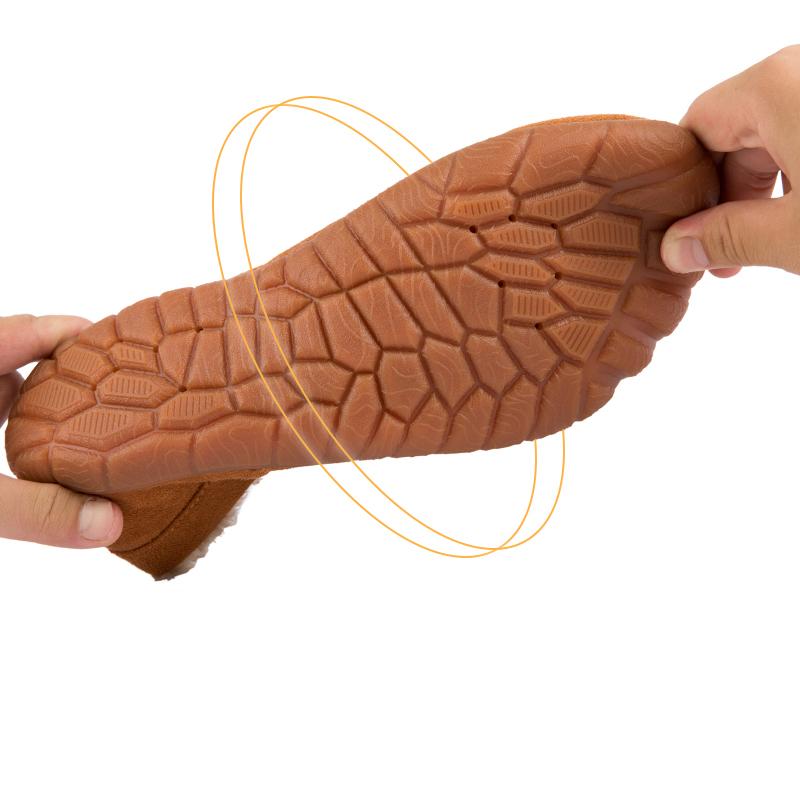 Зимние домашние мужские тапочки с толстым плюшем — фото 6