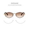 Women's sunglasses, men's and women's retro polygonal metal sunglasses