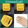 Chic Gold Plated Brass Abacus Ring Featuring Elegant Geometric Shape For Him