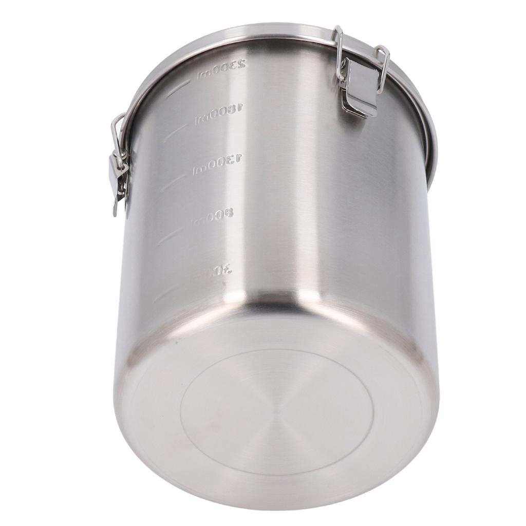 Airtight Pet Food Storage Container Stainless Steel Versatile Leakage Proof Cat Dog Food Holder Bin for Home Kitchen