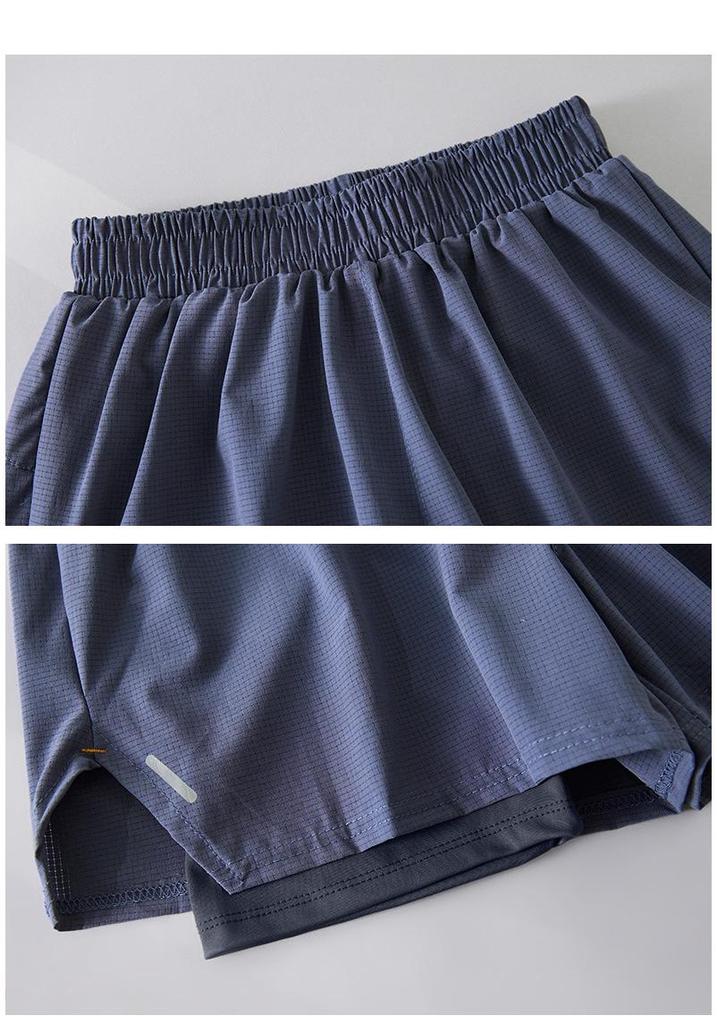 Two-Piece Women's Quick-Drying Sports Shorts - Perfect for Summer Badminton, Tennis, Running, and Yoga