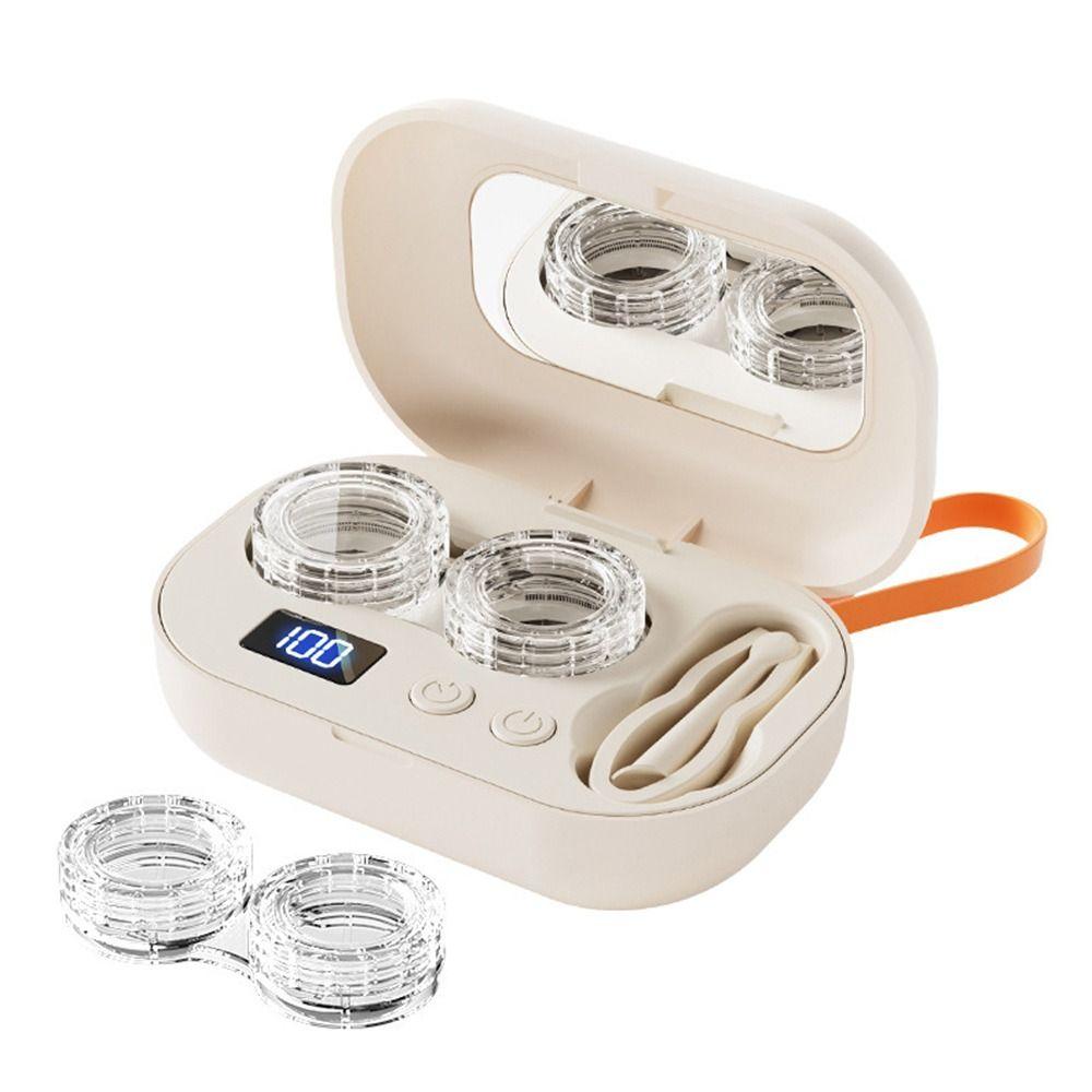 Ultrasonic Contact Lens Cleaning Machine  Fit Disposable Soft, Colored Lenses