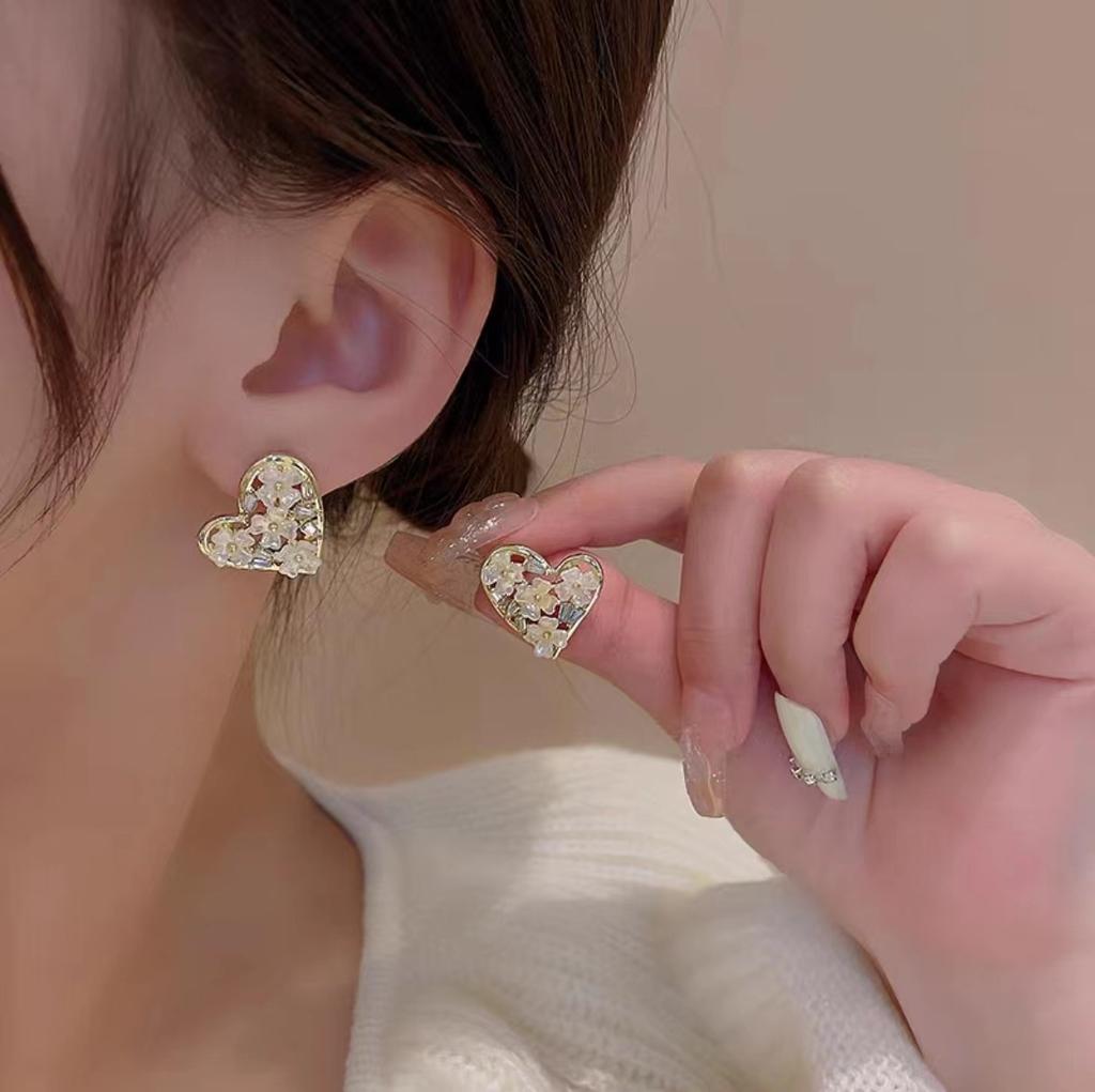 Zircon Star Earrings Women'S Niche Design High-End Stud Earrings Trendy Short Fringed Earrings