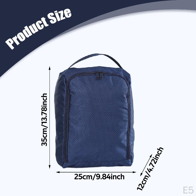 Golf Shoe Bag Carry Breathable Large Capacity Easy to Zippered Carrier