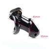 ABS Male Chastity Cock Cage Lock with Four Penis Rings