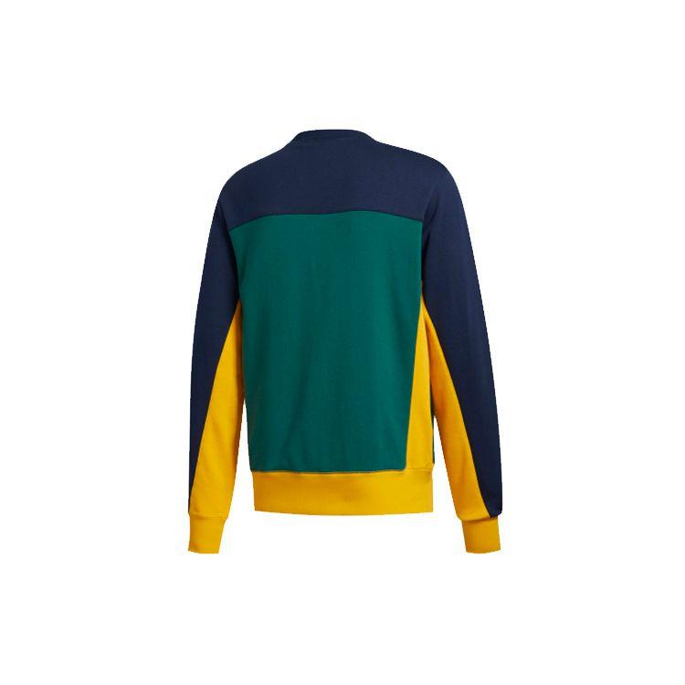 Adidas Originals Trefoil Colorblock Pullover Hoodie Men Hoodie Forest-Green GD2101