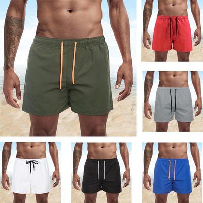 Calções de Banho Masculinos de Verão Roupa de Praia Sexy Calções de Banho Masculinos Fato de Banho Cintura Baixa Respirável Roupa de Praia Calções de Surf