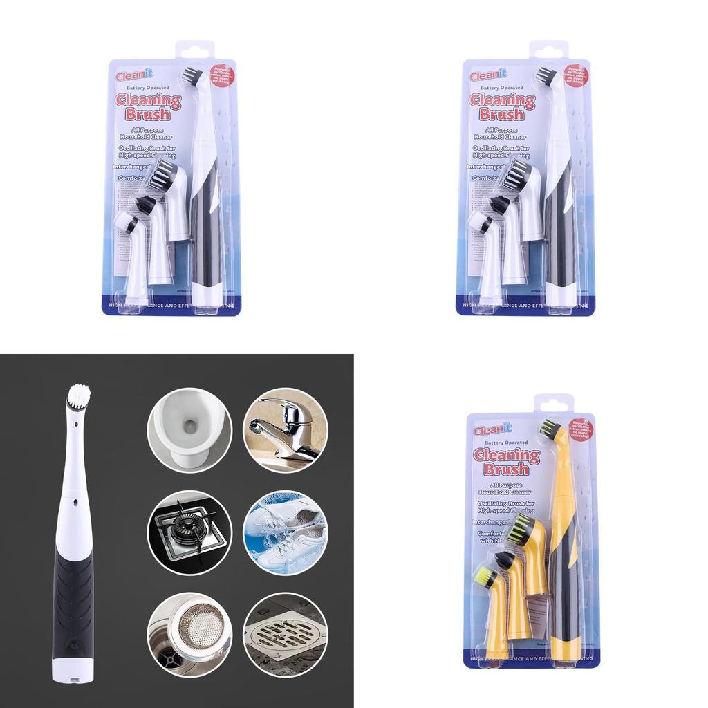 Cleaning Brush Set With Motor For Kitchen Scrubbing And Household Use
