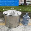Jingduzhixing Thickened Stainless Steel Round Bucket