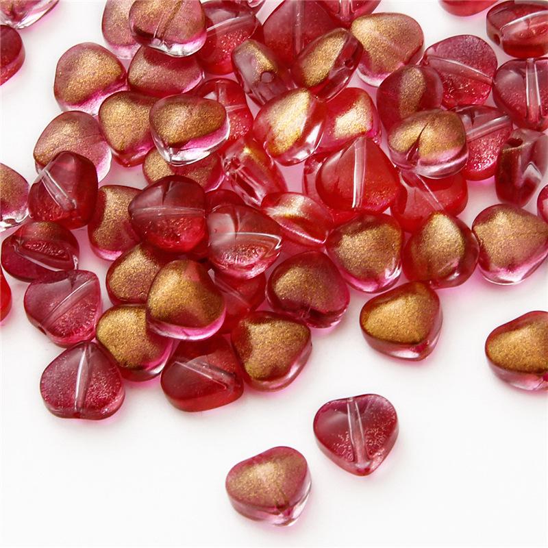 10-Piece Pentagram & Heart-Shaped Beads Set for DIY Necklaces & Bracelets