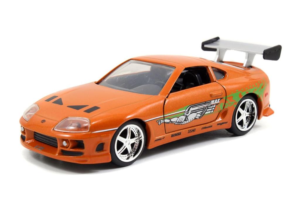 Jada Toys Fast Furious Series Dominic Dodge Charger Black Brian Toyota Supra Orange Twin Pack Finished & 1/32 F&F &
