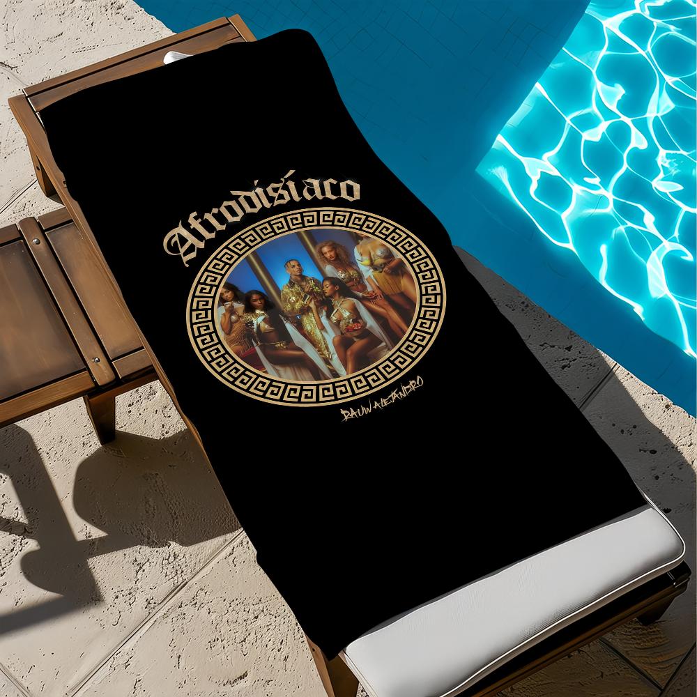 R-rauw Singer Towel Beach Quick Dry Soft A-alejandro Pool Towels Gift for Travel Gym Shower Camping Sports