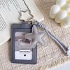 Portable INS Aesthetic Photocard Holder Y2K PU Leather Idol Photo Card Display Sleeve Pendant for Phone Hang