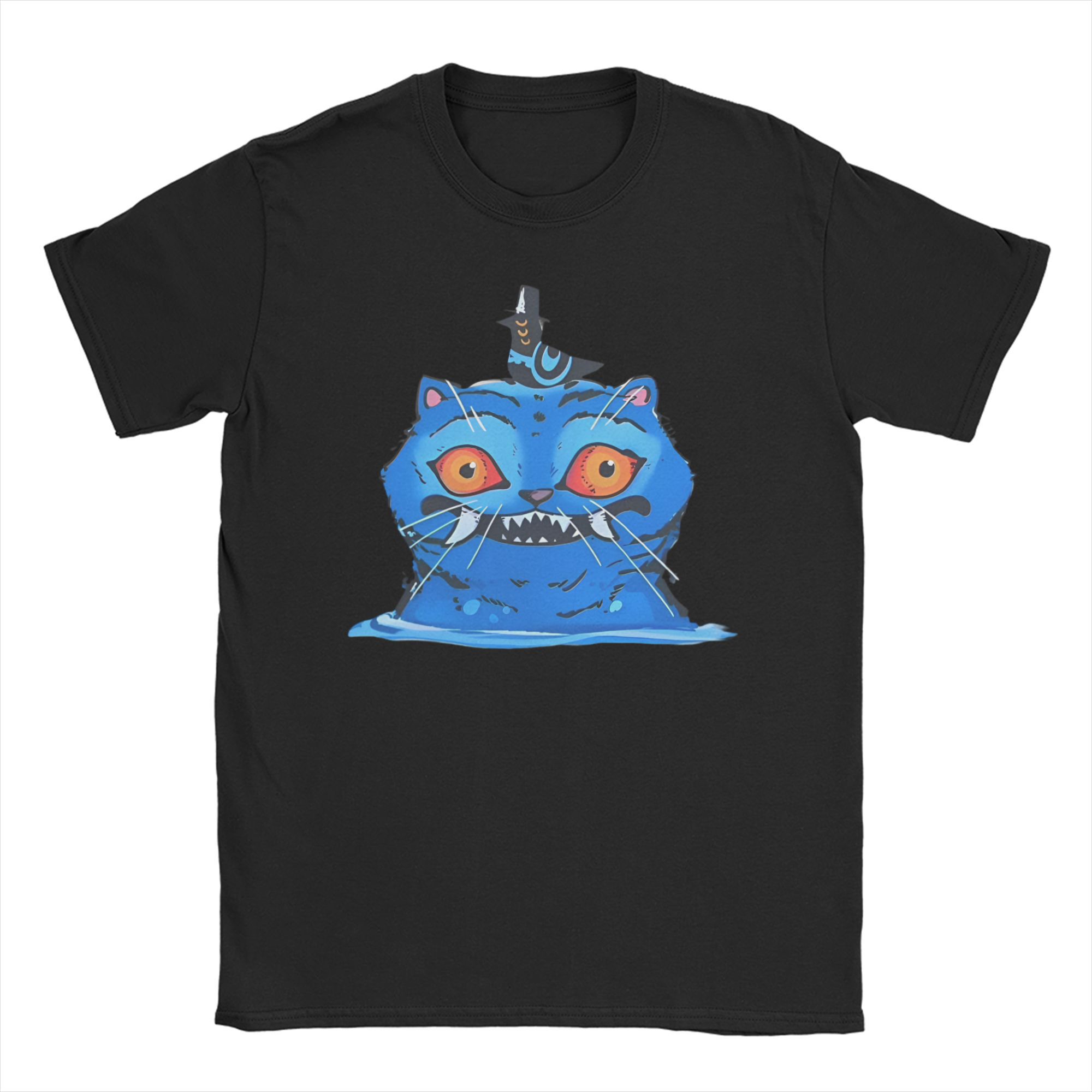 

Derpy Tiger Cat T Shirt Men Womens Cotton Unique TShirt Round Collar Huntrix Kpop Demon Hunters Tees Short Sleeve 4XL 5XL 6XL 4XL