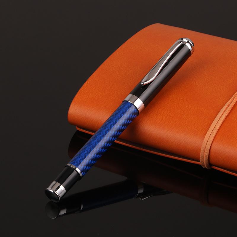 Kugelschreiber, Metall-Neutralstift aus Kohlefaser, Wassertinte mit Edelspitze, Werbegeschenk für Unternehmen, Unterschriftenstift, Studenten-Bürostift