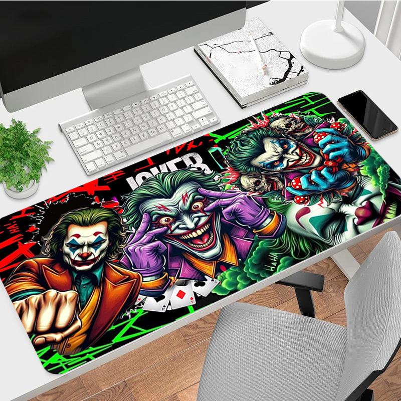 Joker Art Xl Gaming Mouse Pad Nonslip Rubber Base Stitched Edge Waterproof Desk Mat For Pc Laptop Gamer Office Computer Accessories C929236