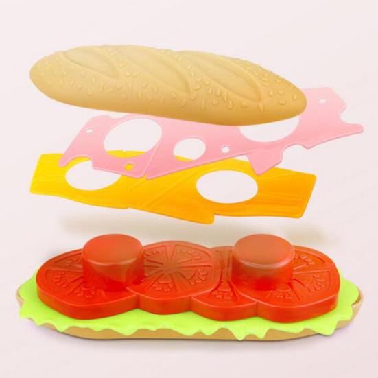 Simulation Fast Food Hamburger French Fries Kitchen Model Kids Pretend Play Toy