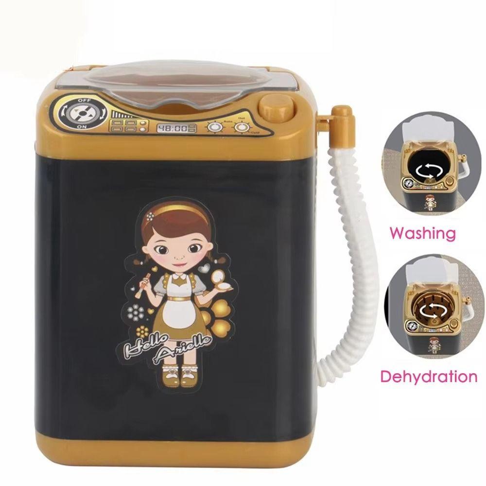 With Light Mini Electric Washing Machine Simulated Electric Dehydration Washer  For Children