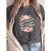 Ein blumiger französischer Spruch für eine Großmutter, perfekt für ein lässiges kurzärmeliges T-Shirt für Frühling und Sommer, entworfen für Frauen