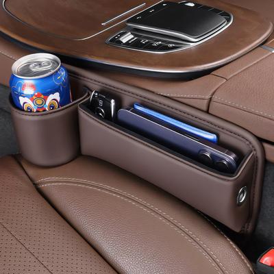 For Renault Sandero Captur 2013~2020 Car Seat Gap Storage Box With Cup Holder Pocket Sundries Tidying Organizer Case Accessories