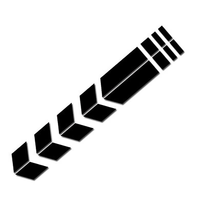 Universal Motorcycle Reflective Stickers Car Motorbike Scooter Arrow Stripes Fender Decals Waterproof Warning Decoration