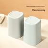 Square Plastic Toothbrush and Toothpaste Holder Set - High-Grade Mouthwash Cups for Couples and Kids