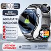 2026 Nuovo Orologio Intelligente Uomo Monitor Acido Urico Lipidi nel Sangue ECG Pressione Sanguigna Ossigeno nel Sangue Frequenza Cardiaca Temperatura Chiamate BT Smartwatch Salute Orologio Fitness Sportivo