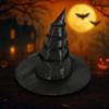 Black Wizard Cap Lolitas Cosplay Witch Hat Cool Halloween Witch Hat  Children
