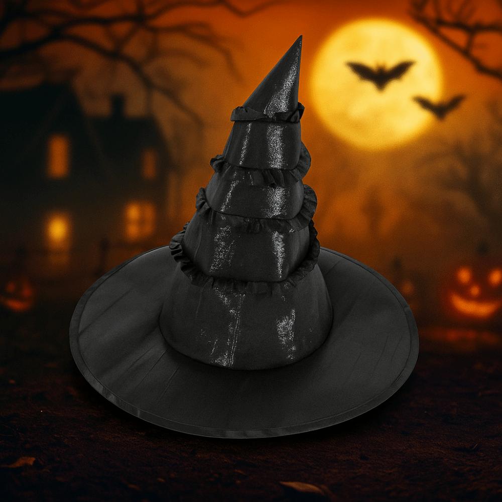 Black Wizard Cap Lolitas Cosplay Witch Hat Cool Halloween Witch Hat  Children