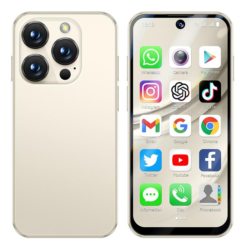 Soyes XS19 Pro Mini 4G Smartphone 3,88 pollici TFT Quad Core Dual SIM 5MP Fotocamera posteriore Bluetooth WIFI Tipo-C Impronta digitale Touchscreen Android Telefono cellulare