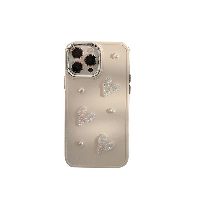 Wind Pearl Love Mobile Phone Case For Iphone16Promax Apple 14 Colorful 17 Creative 13 Women'S