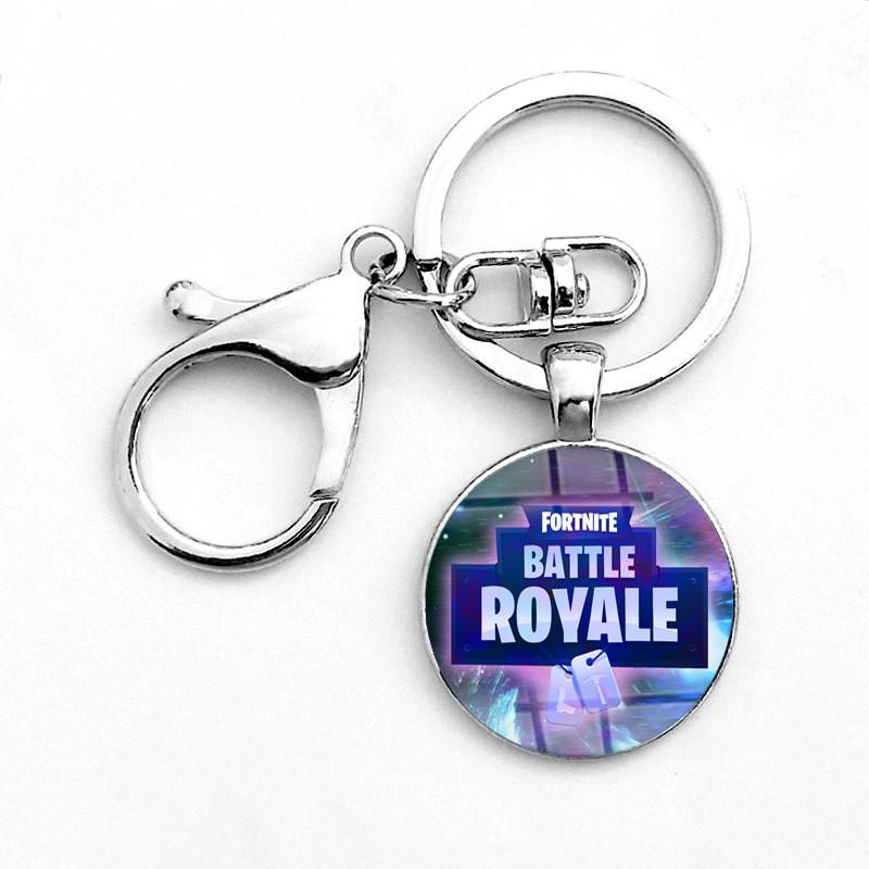 Cabochon Printing Laser Keychain Stainless Steel Key Holder Ring Key