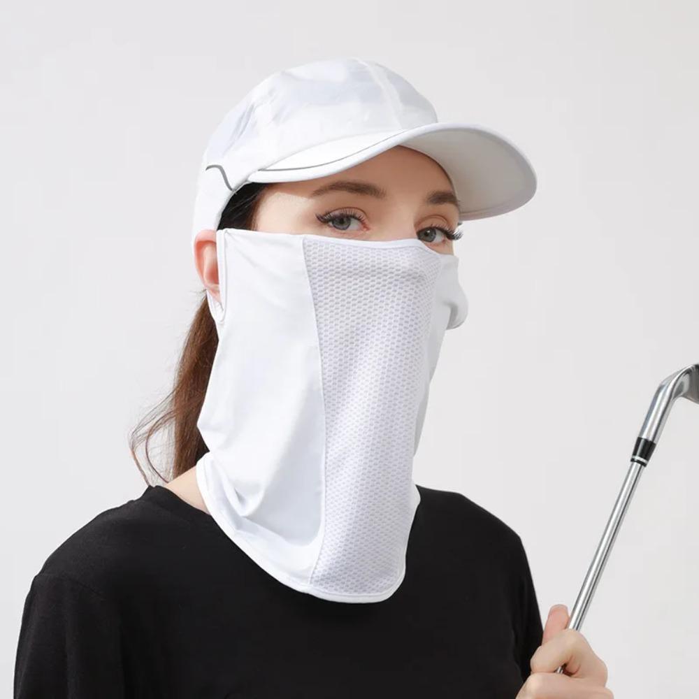 Breathable Golf Face Mask UV Protection Sunscreen Neck Gaiter with Elastic Ear Loops for Men Women Outdoor Sports Accessories