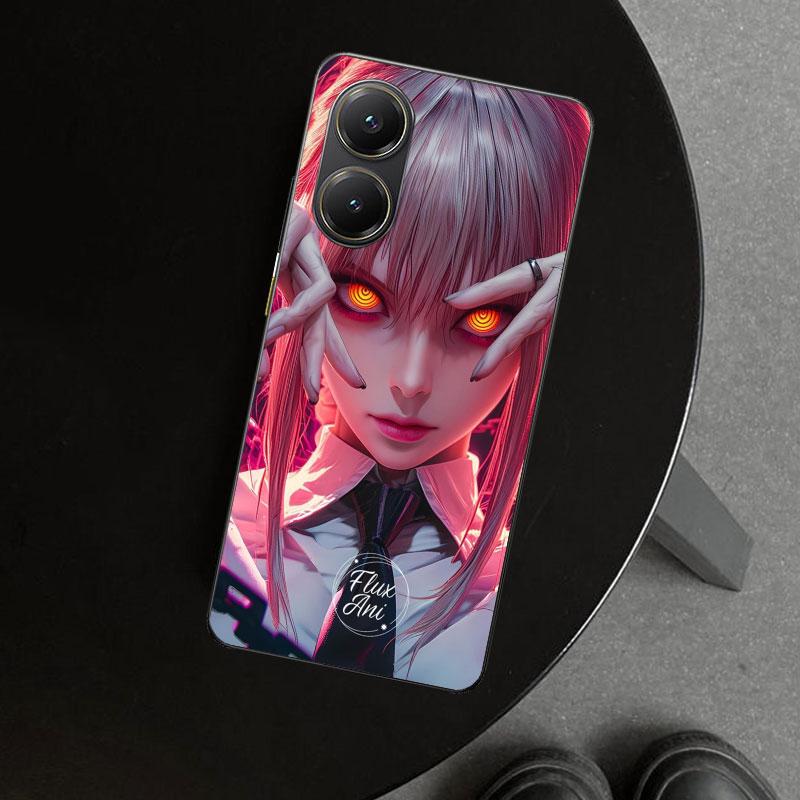 Chainsaw Mans Makima Phone Case Cover for Xiaomi Poco X6 X5 X7 Pro F7 Ultra Redmi 15C 15 13C 13 12C 12 10C 10 10A 9C 9A 9T 9 Coq