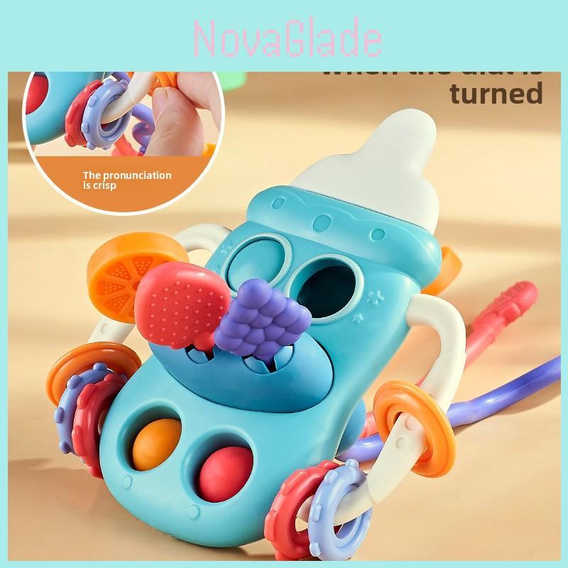 Baby Pull And Grip Toy With Soft Silicone Material For Infant Hand Development