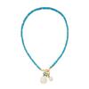 New Bohemian Style Colorful Turquoise Bead Necklace with Shell, Conch, and Starfish Pendants for Women