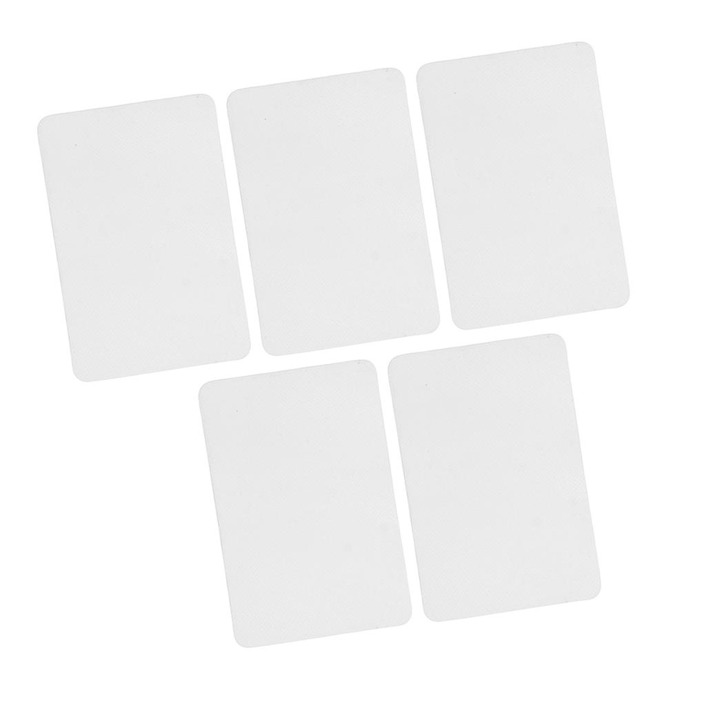 5PCS Inflatable Boat Repair Patch PVC Waterproof Air Leakage Prevention Kayak Repair Patch for Boat Repair Kit White